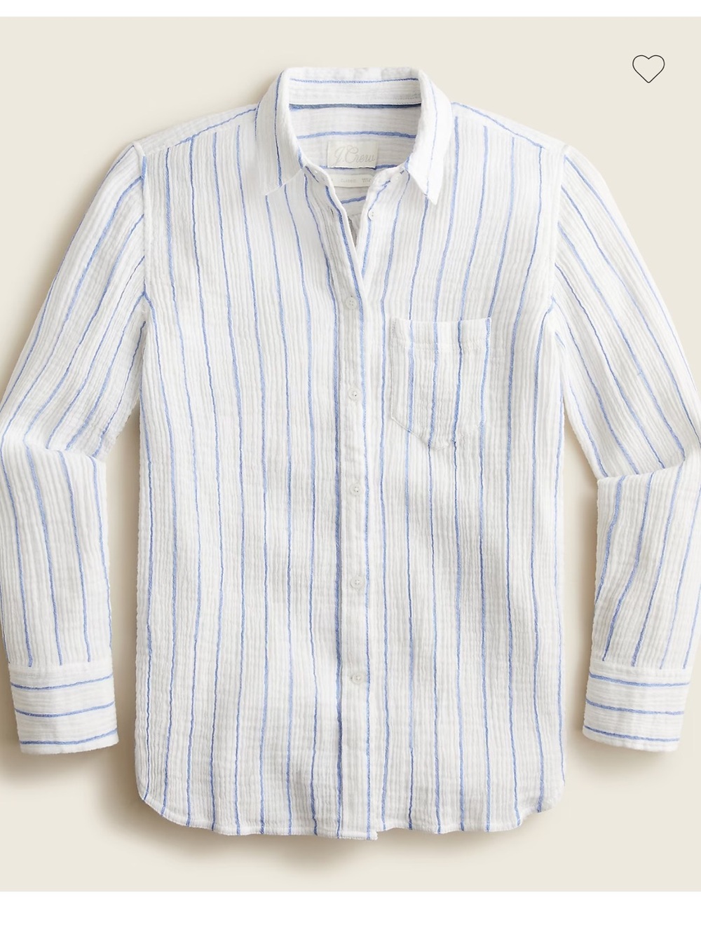Jcrew Classic-fit Gauze Shirt